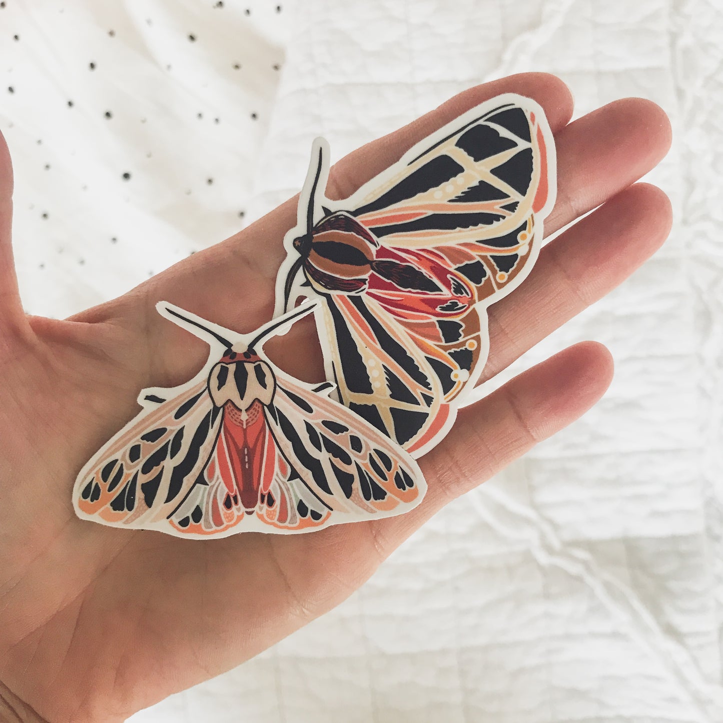 Moth Stickers {Set of 2}