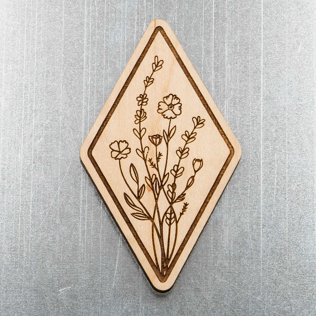 Wildflower Sustainable Wood Magnet